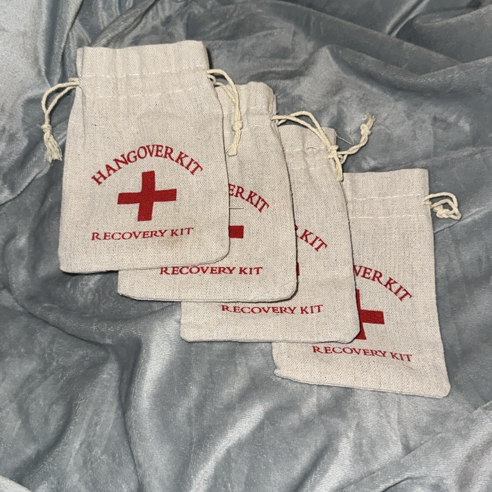 Mini Hangover Kit Bags 4 - Pack